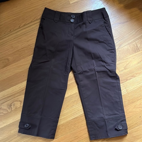 LOFT Pants - Ann Taylor Loft brown petite capris